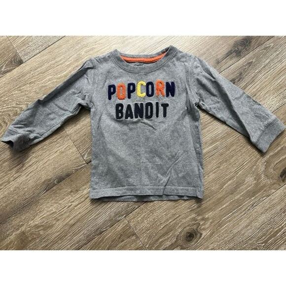 Gymboree 18-24 Month “Popcorn Bandit” Set – Gray Top & Dark Blue Corduroys – EUC - Picture 4 of 5